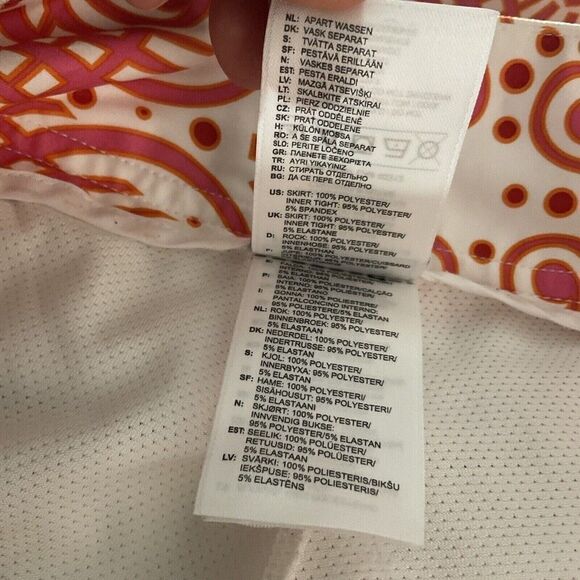 Adidas Climacool Womens Pink/Orange Stretch Pockets Athletic Skort Size 4 - Picture 3 of 11